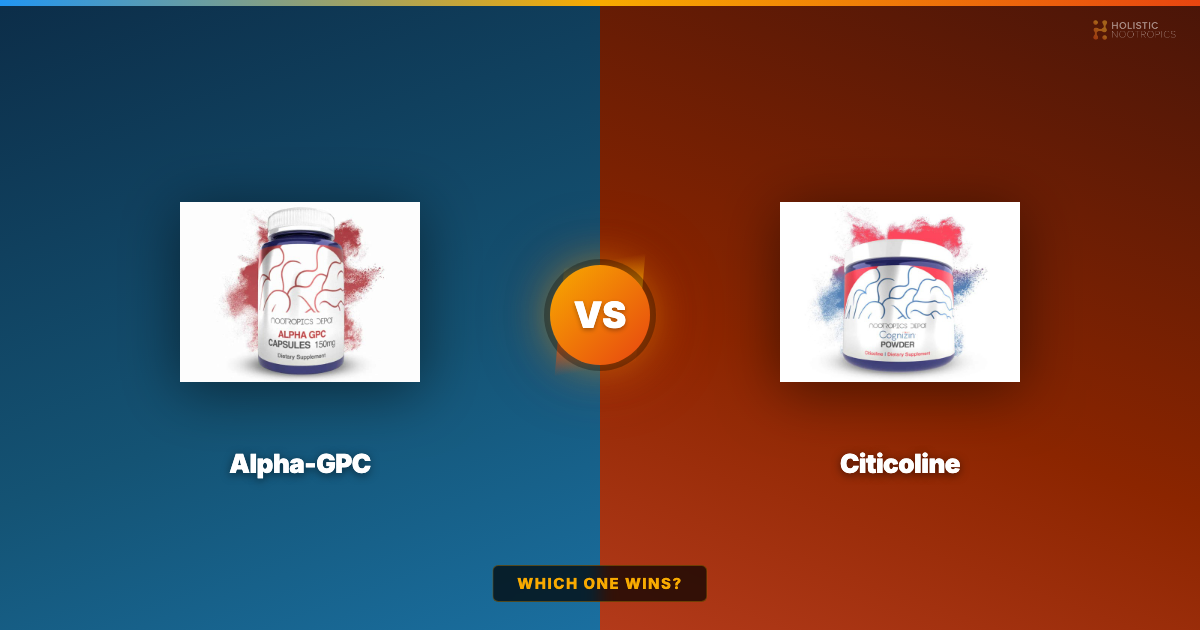 Alpha GPC Vs Citicoline | Comparing The 2 Most Powerful Cholines