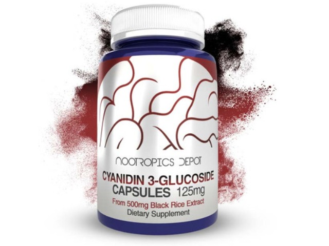Cyanidin 3-Glucoside Capsules | 125mg | Black Rice Extract by Nootropics Depot
